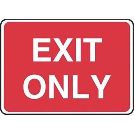 Accuform Exit Sign, Adhesive Dura-Poly, 14 in W, 10 in H MADC543XV
